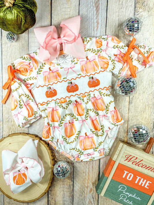 Coquette Pumpkins Infant Romper