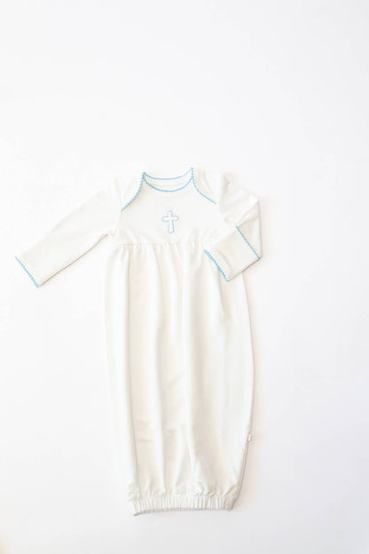 Blue Cross (Easter/Baptism/Christian) Infant Gown