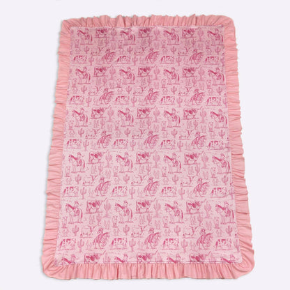 Pink Western Blanket
