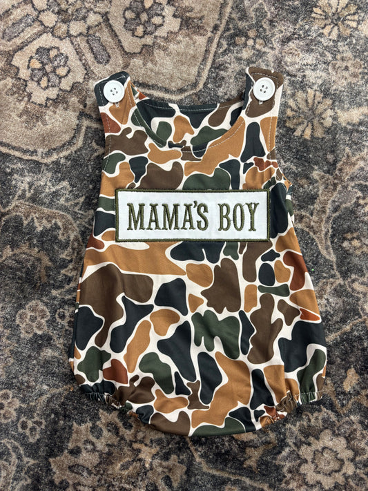Sleeveless Mama Boy Camo Bubble