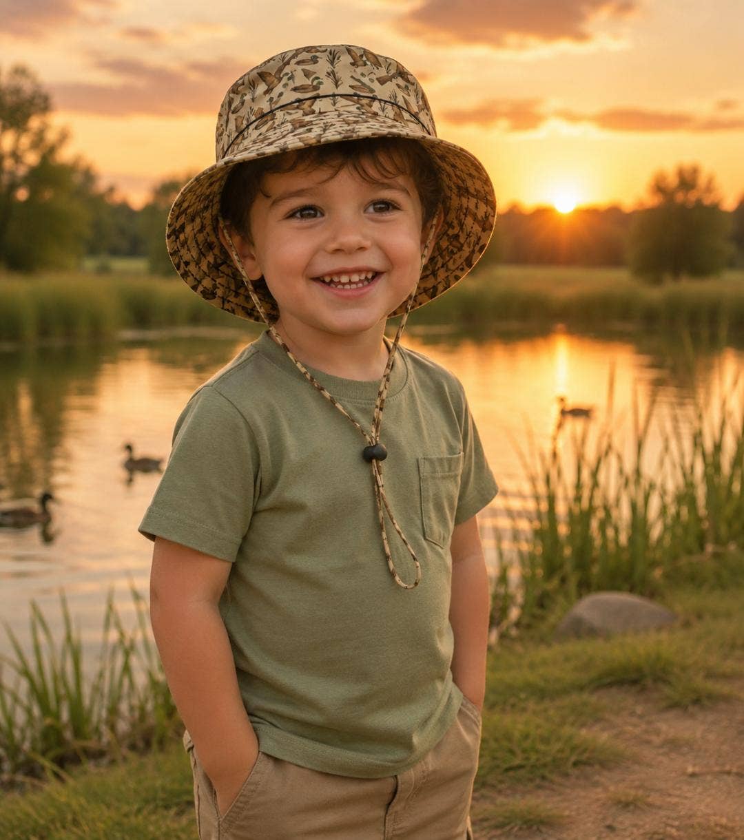 Toddler Kids Duck Hunt Bucket Hat