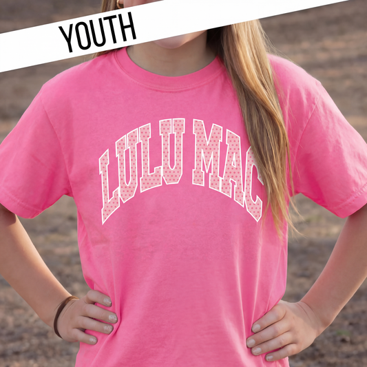 Pink Polka Dot Lulu Mac Tee