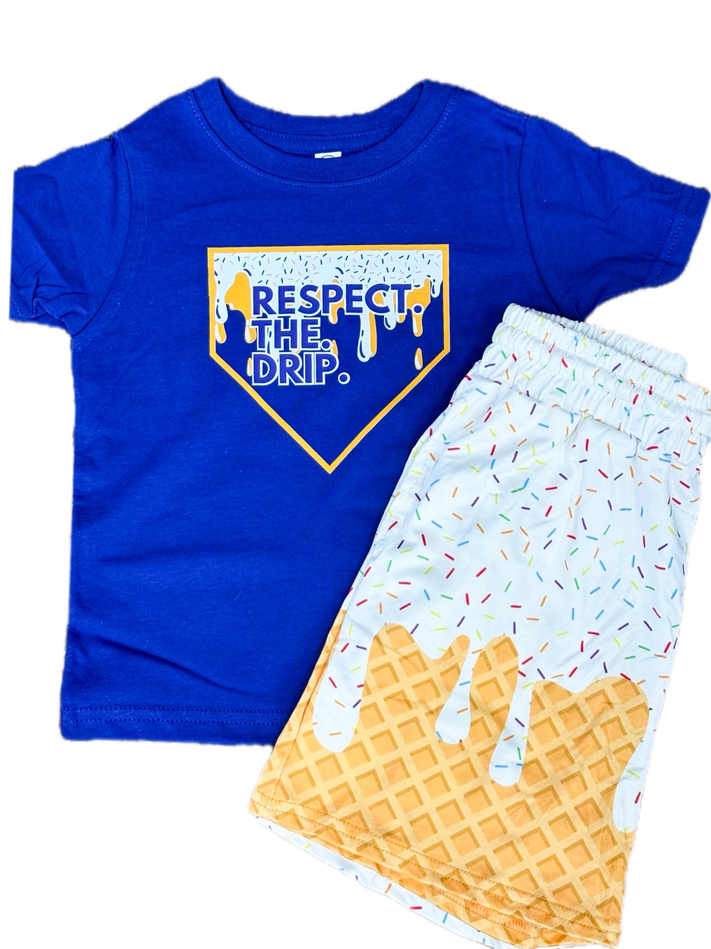 Respect the Drip Purple and Gold Tee