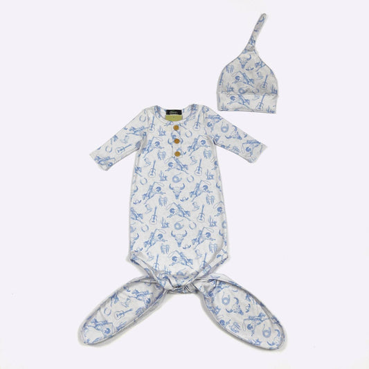 Azul Western Baby Knotted Gown