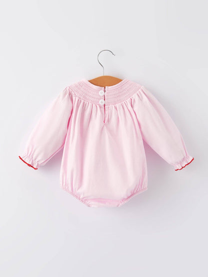 Pink Smocked Valentine Bubble