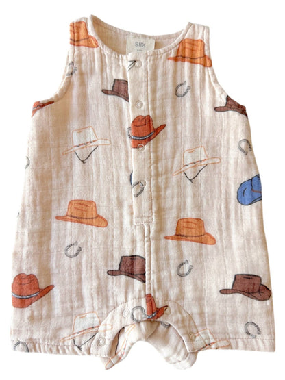 Western / Muslin Shortie Romper
