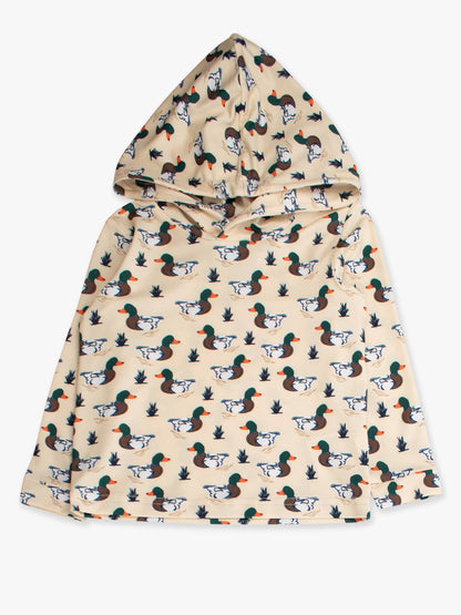 Boys Mallard Marsh Duck Performance Hooded Shirt