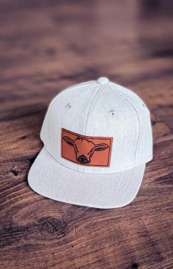 Cow patch snapback