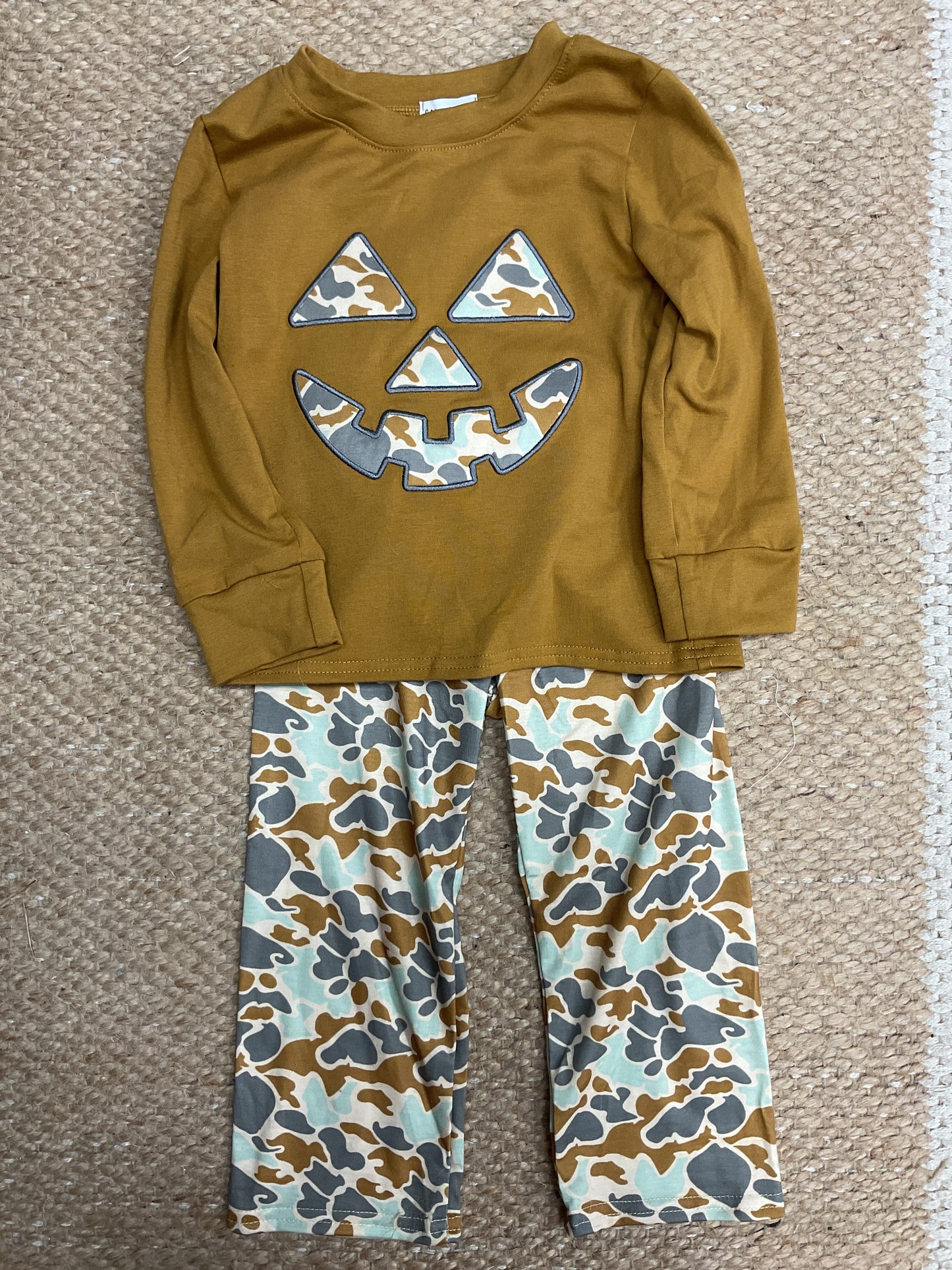 Camo Jack O Lantern Pant Set