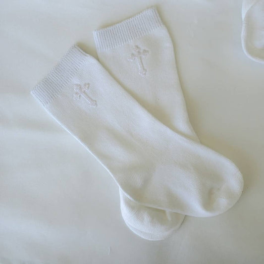 Knee high socks with cross