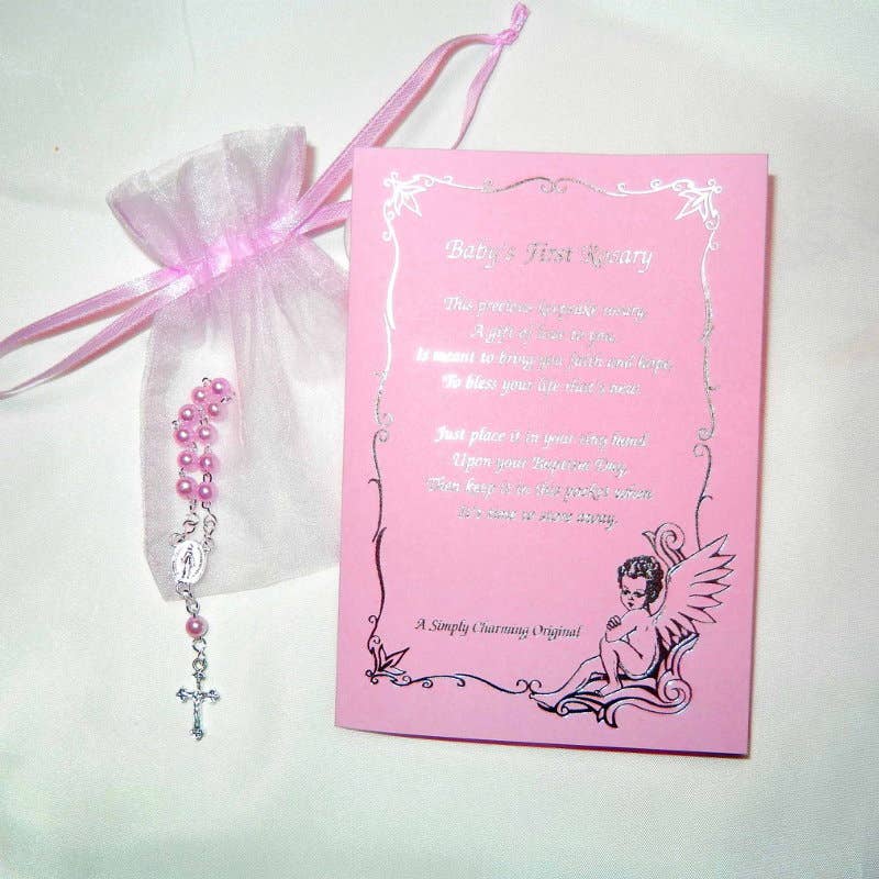 Baby'S First Rosary Gift Boxed W/Poem