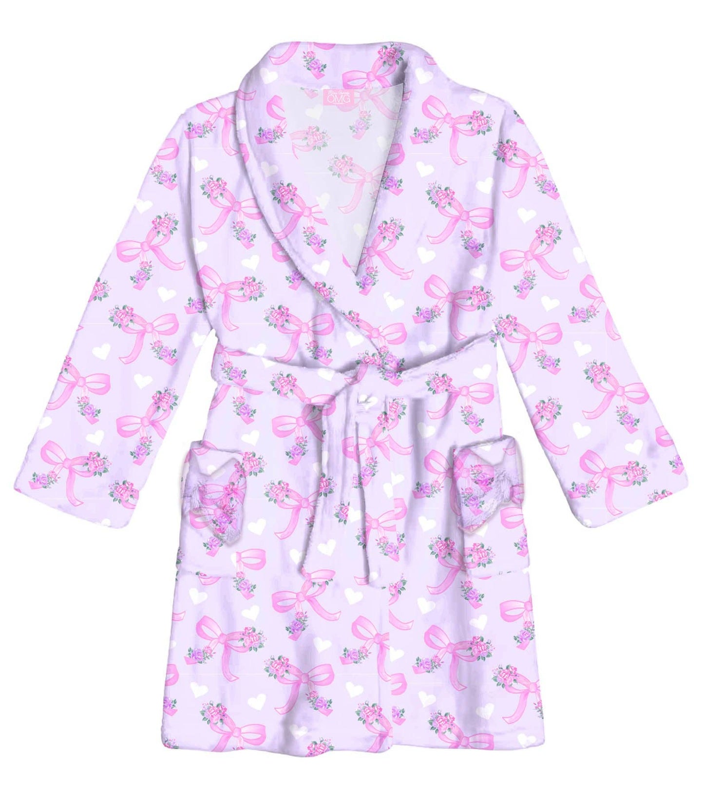 Fleece Printed Bath Robe