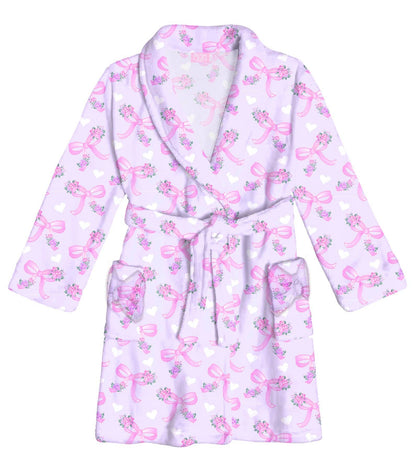 Fleece Printed Bath Robe
