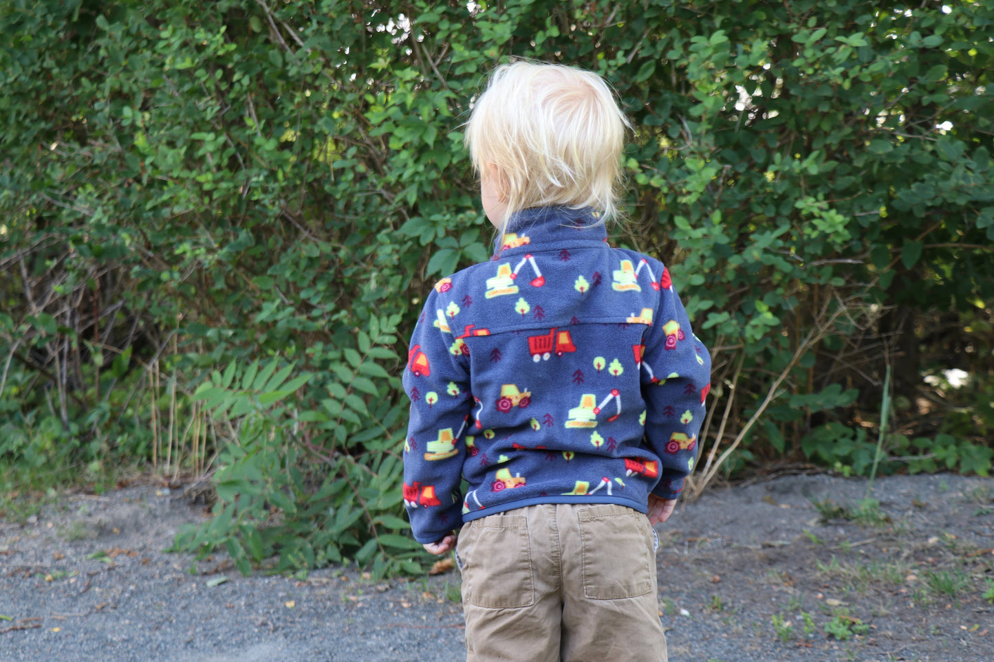 Grey Microfleece Full Zip Jacket