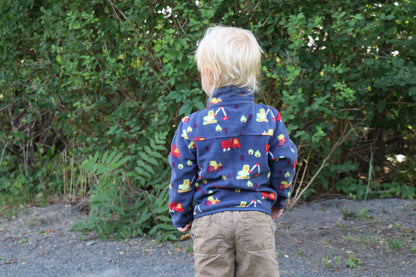 Grey Microfleece Full Zip Jacket