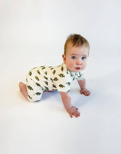 Lake Fish SS Polo Romper