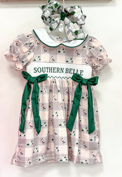 Southern Belle Magnolia Smock Dress