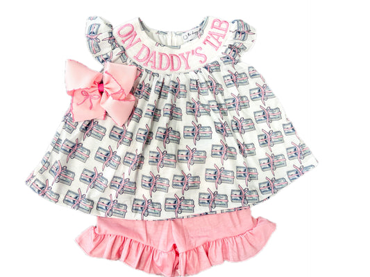 On Daddy’s Tab Bow Smock