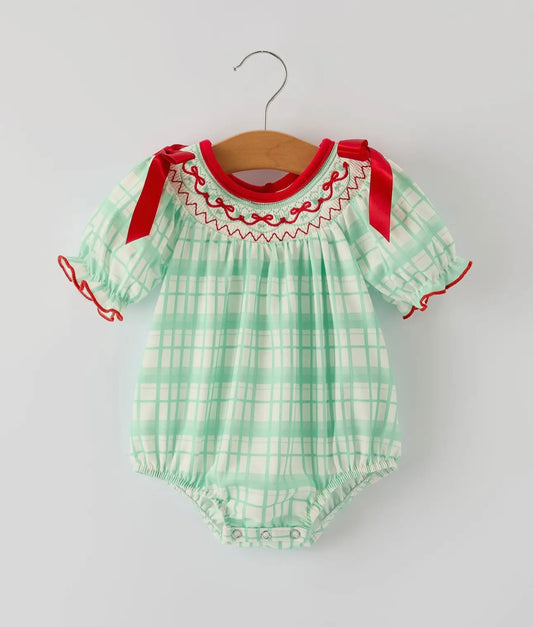 Green Plaid Smock