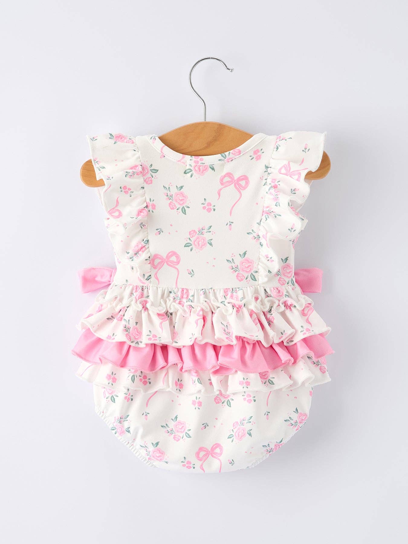 Pink Floral Bow Bubble