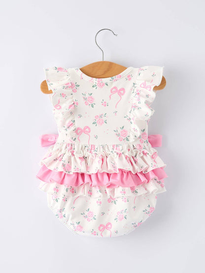 Pink Floral Bow Bubble