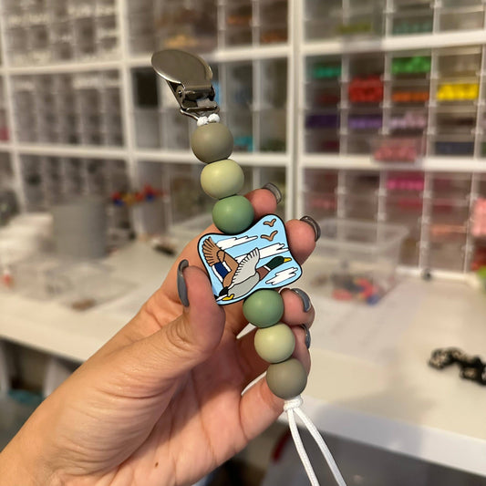Mallard Pacifier Clips