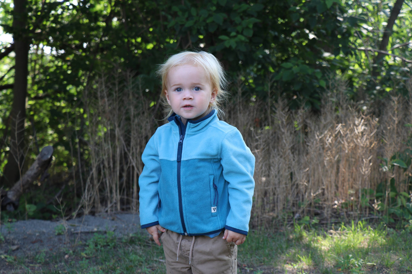 Grey Microfleece Full Zip Jacket