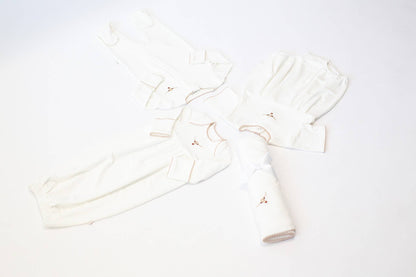 Pip Embroidered Gown - Longhorn Cow