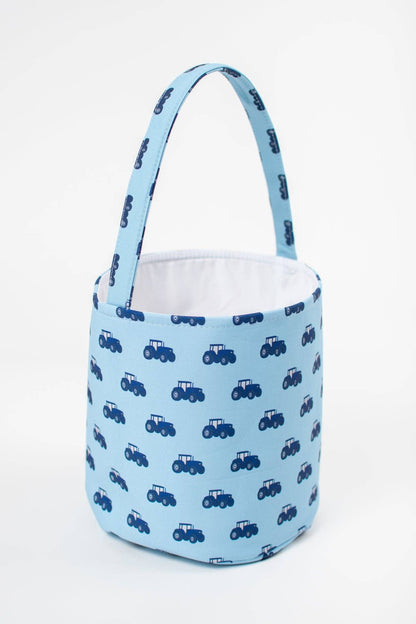 Blue Tractor Easter Basket