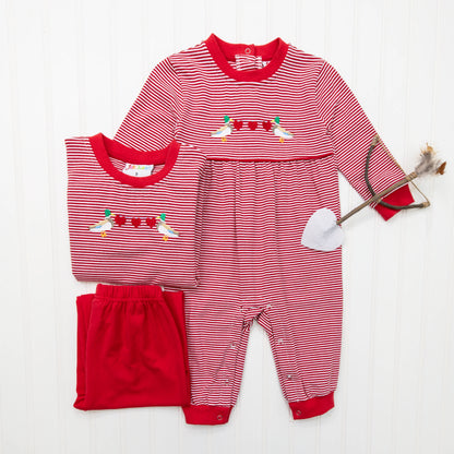 Valentine Mallard Romper
