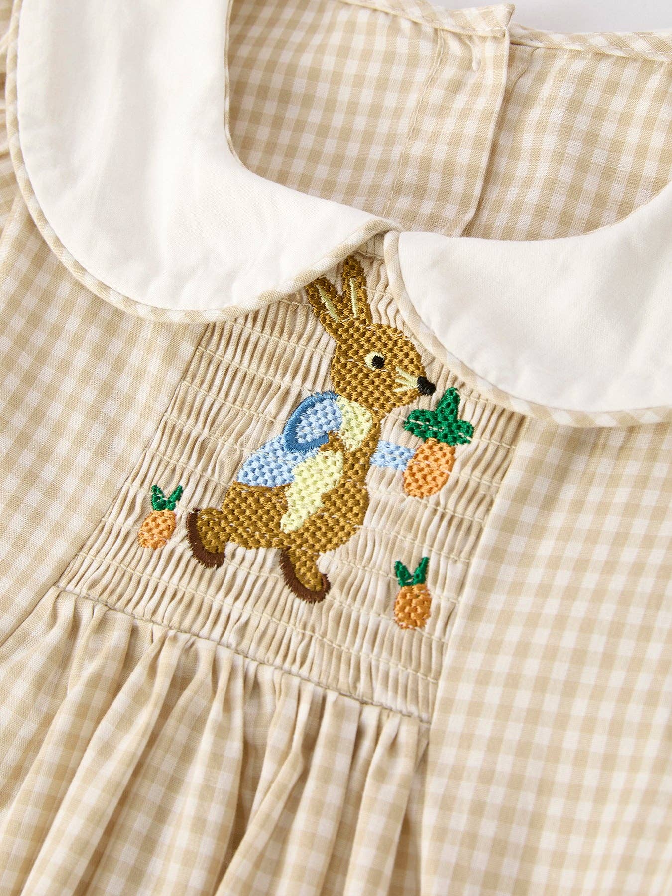 Brown Rabbit Plaid Dress