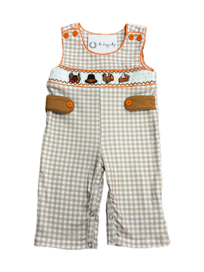 Thanksgiving Feast Smock Romper