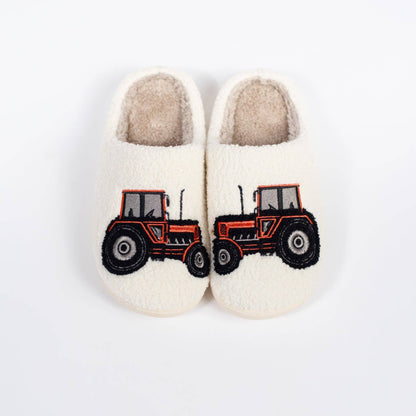 Red Tractor Slippers - Kids