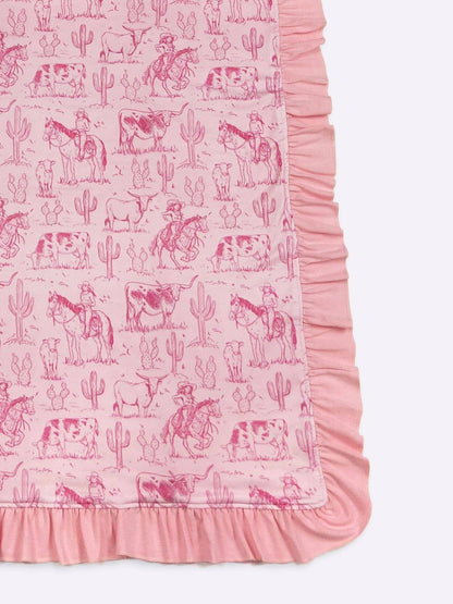 Pink Western Blanket