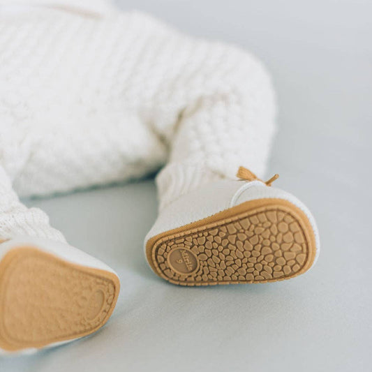 Baby Boy White Vegan Leather Shoes