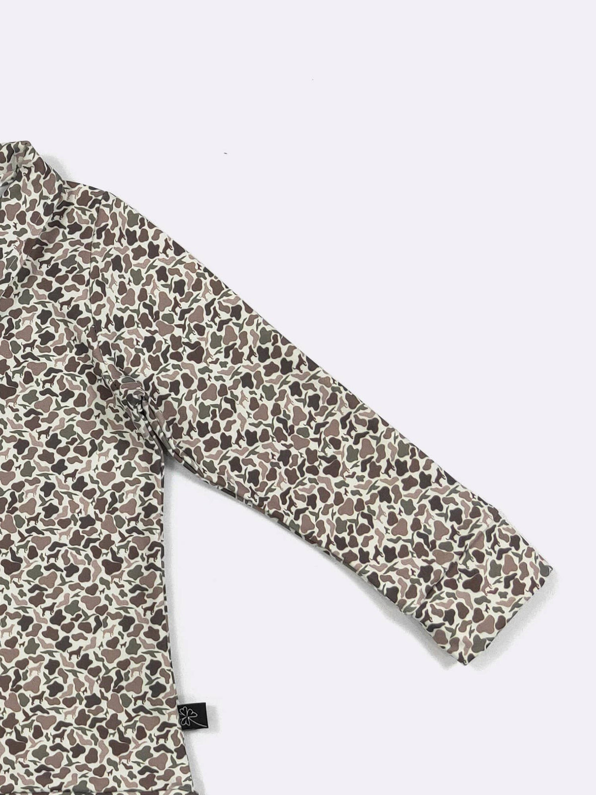 Dog Duck Hunt Camo Boy Quarter Zip