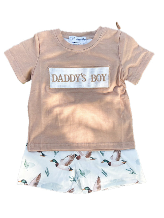 Daddy’s Boy Summer Mallard Short Set