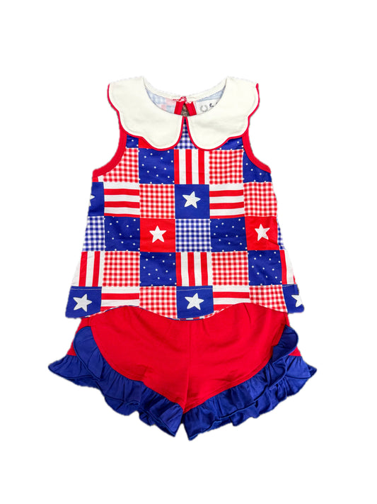 Patriotic Patch Short Set