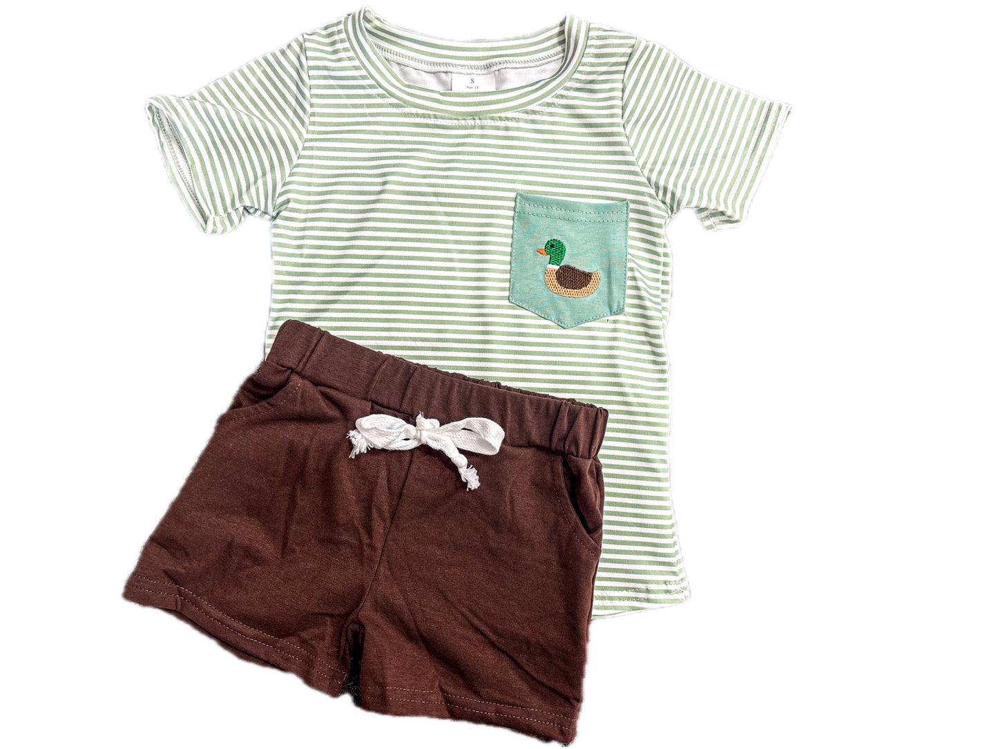Striped Mallard Short Set