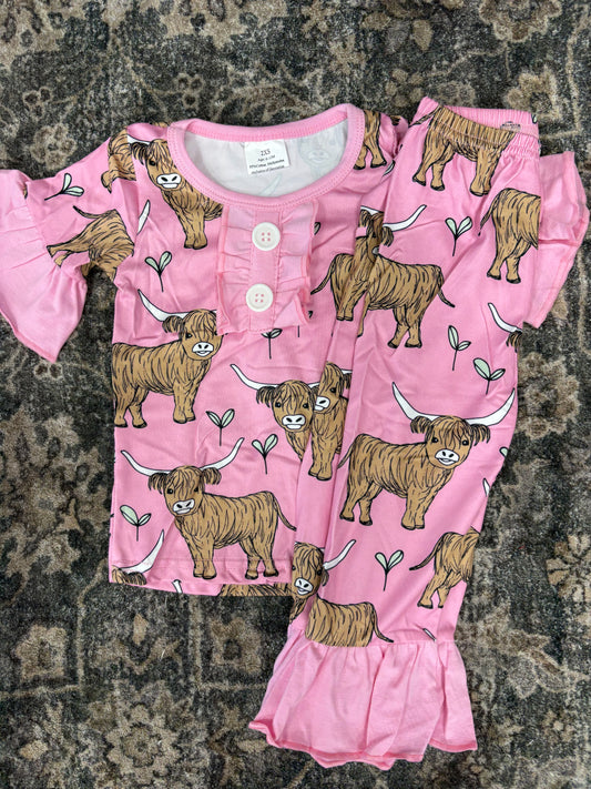 Ruffled Highland PJ Set