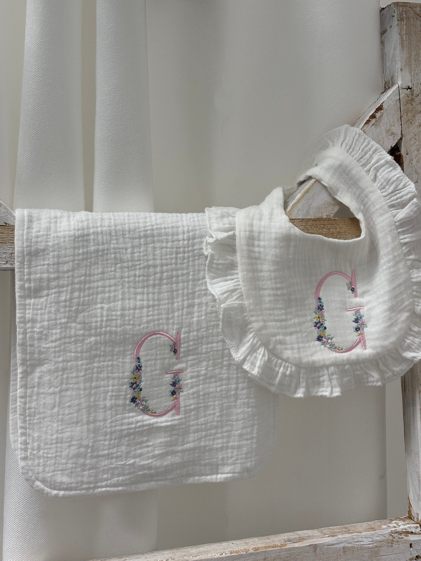 Initial Burp Cloth/Bib