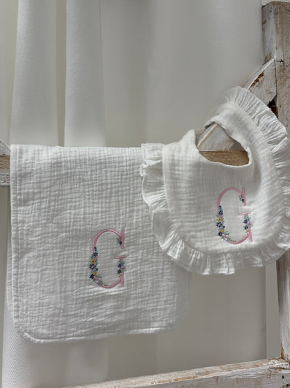 Initial Burp Cloth/Bib