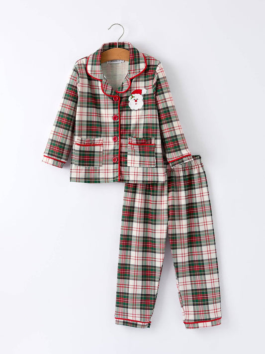Plaid Santa Pj Set