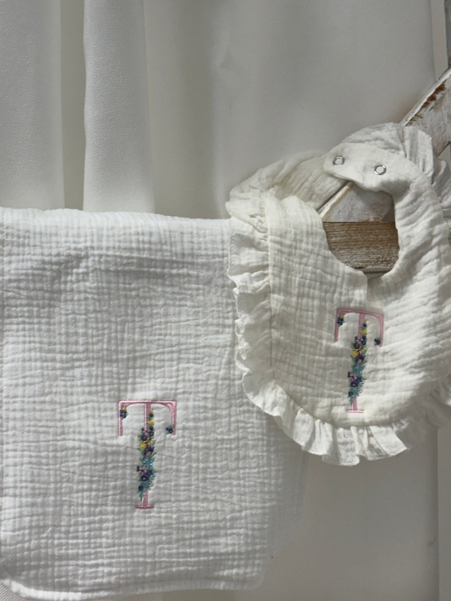 Initial Burp Cloth/Bib