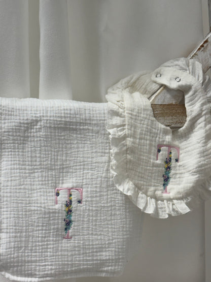 Initial Burp Cloth/Bib