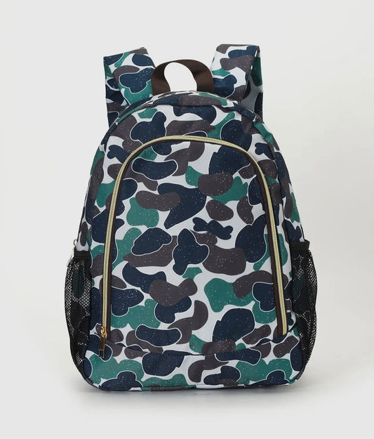 Green Camo Toddler Backpack