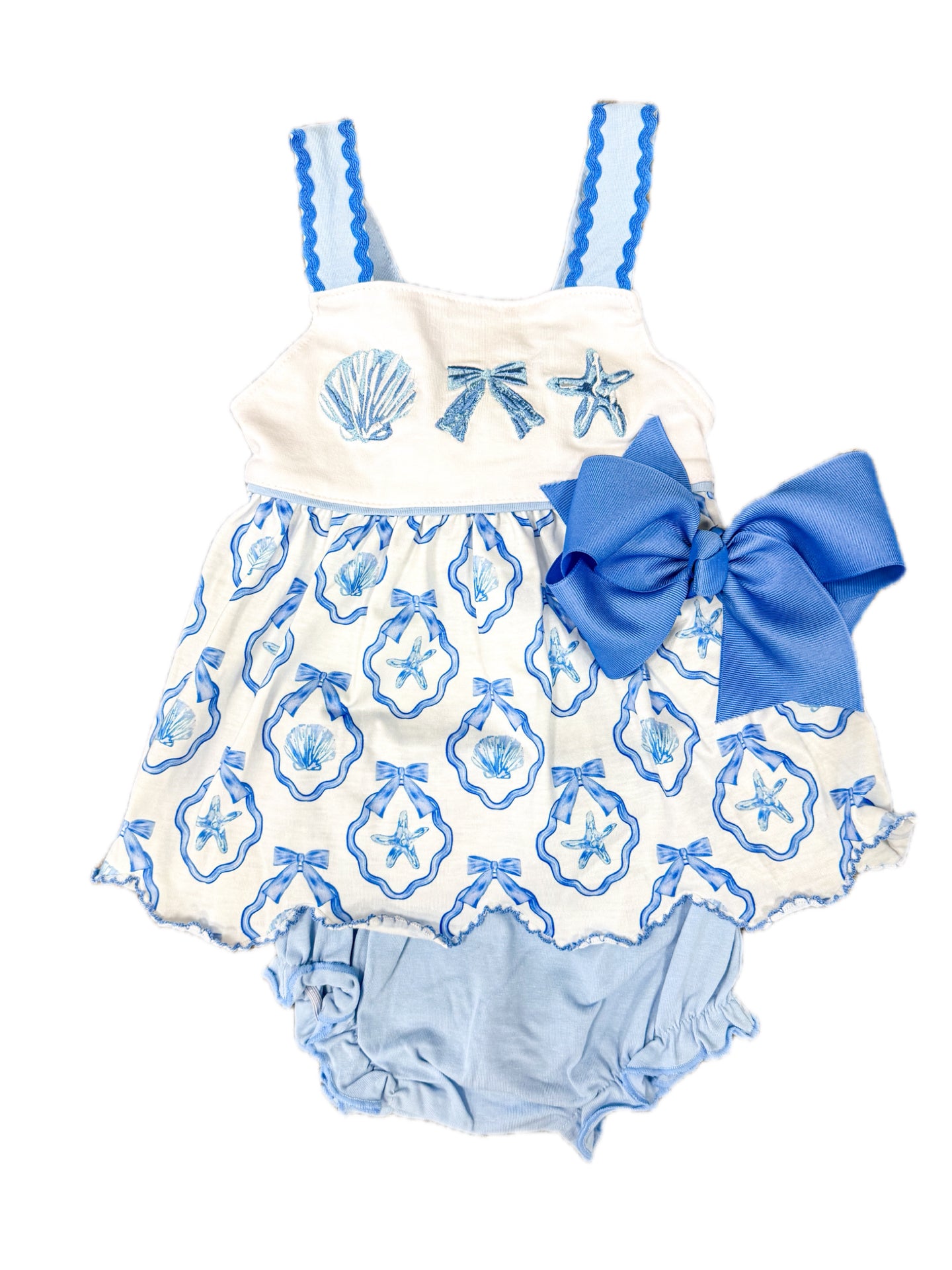 Beach Blues Bloomer Set