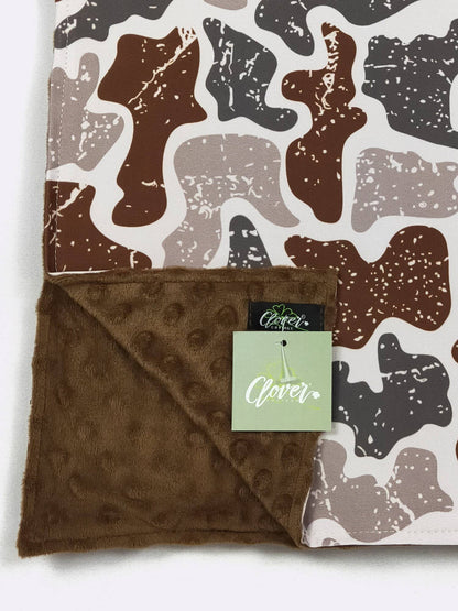 Distressed Camo Blanket