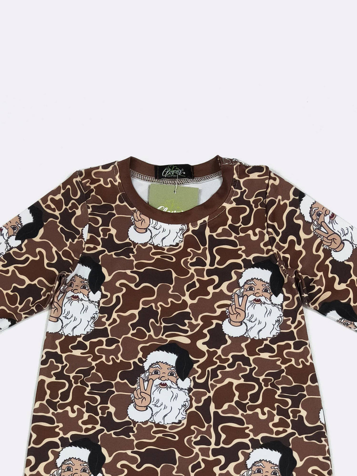 Camo Santa Boy Romper