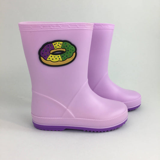 King Cake Rain Boots 